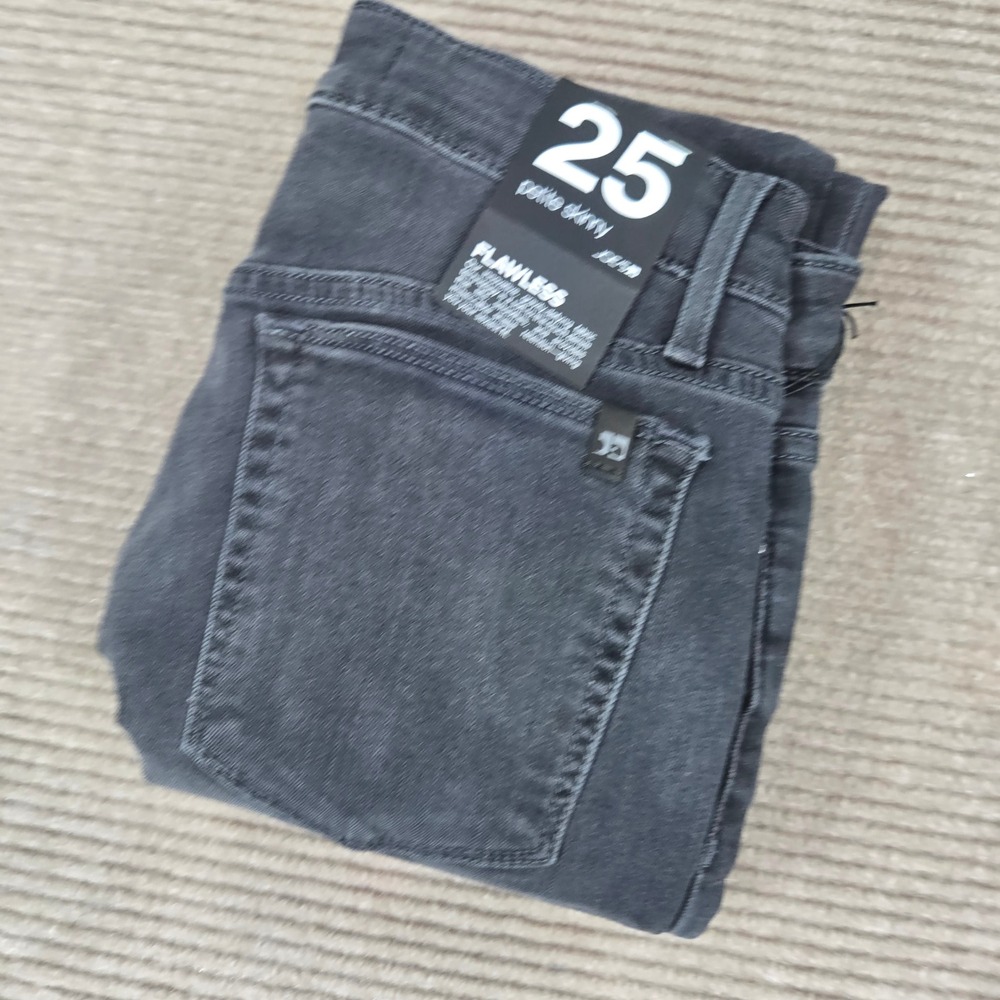 Joe's Jeans Womens 25 Grey Flawless Petite Skinny Raw Hem Denim Pants